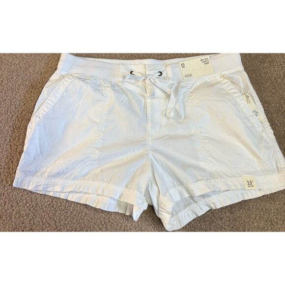 Ana Mid Rise Shortie Short Women’s Size 12 White 3-1/2” Inseam - Picture 1 of 8